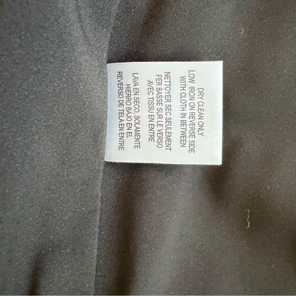 Worth New York Metallic Faux Leather Moto Zipper Pockets Skirt Size 4 - Picture 9 of 11